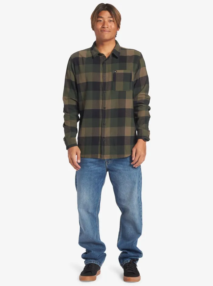 Shirts and Polos Men Quiksilver Motherfly Long Sleeve Shirt Major Brown Motherfly Shirts and Polos Men Quiksilver Motherfly Long Sleeve Shirt Major Brown Motherfly