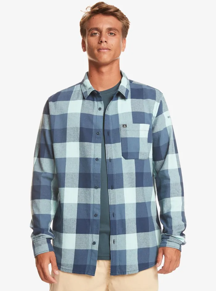 Shirts and Polos Men Quiksilver Motherfly Long Sleeve Shirt Pastel Turquoise Motherfly Shirts and Polos Men Quiksilver Motherfly Long Sleeve Shirt Pastel Turquoise Motherfly