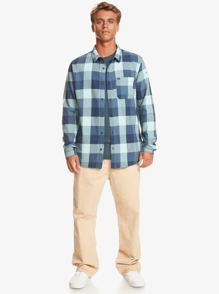 Shirts and Polos Men Quiksilver Motherfly Long Sleeve Shirt Pastel Turquoise Motherfly Shirts and Polos Men Quiksilver Motherfly Long Sleeve Shirt Pastel Turquoise Motherfly