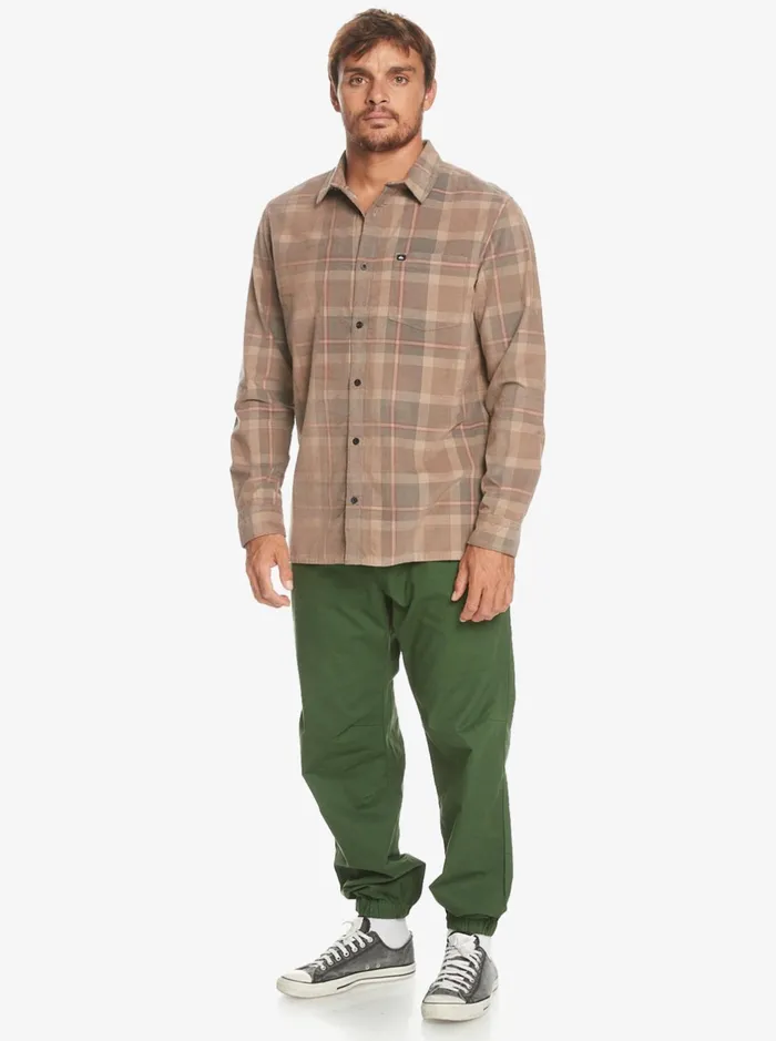 Shirts and Polos Men Quiksilver Oakenhead Long Sleeve Shirt Fossil Oakenhead Shirts and Polos Men Quiksilver Oakenhead Long Sleeve Shirt Fossil Oakenhead