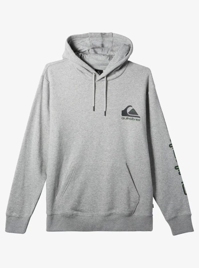 Shirts and Polos Men Quiksilver Omni Logo Hoodie Athletic Heather