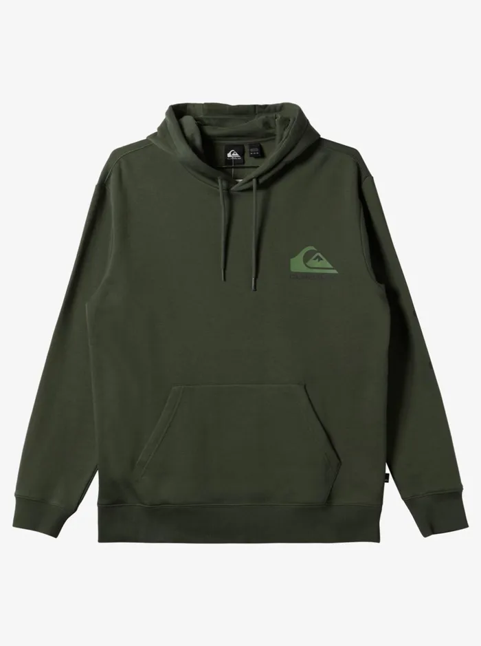 Shirts and Polos Men Quiksilver Omni Logo Hoodie Climbing Ivy