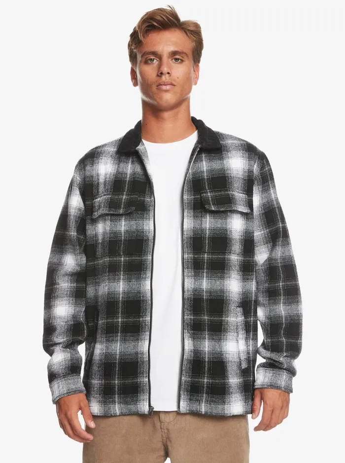 Shirts and Polos Men Quiksilver Quarrywood Flannel Long Sleeve Overshirt Black Quarrywood Shirts and Polos Men Quiksilver Quarrywood Flannel Long Sleeve Overshirt Black Quarrywood