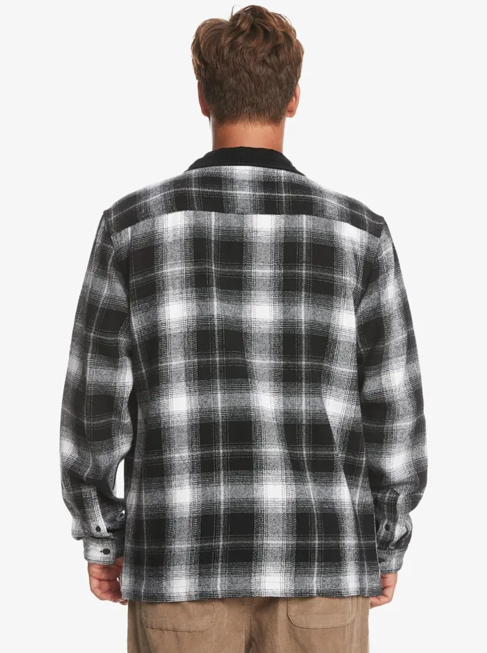 Shirts and Polos Men Quiksilver Quarrywood Flannel Long Sleeve Overshirt Black Quarrywood Shirts and Polos Men Quiksilver Quarrywood Flannel Long Sleeve Overshirt Black Quarrywood