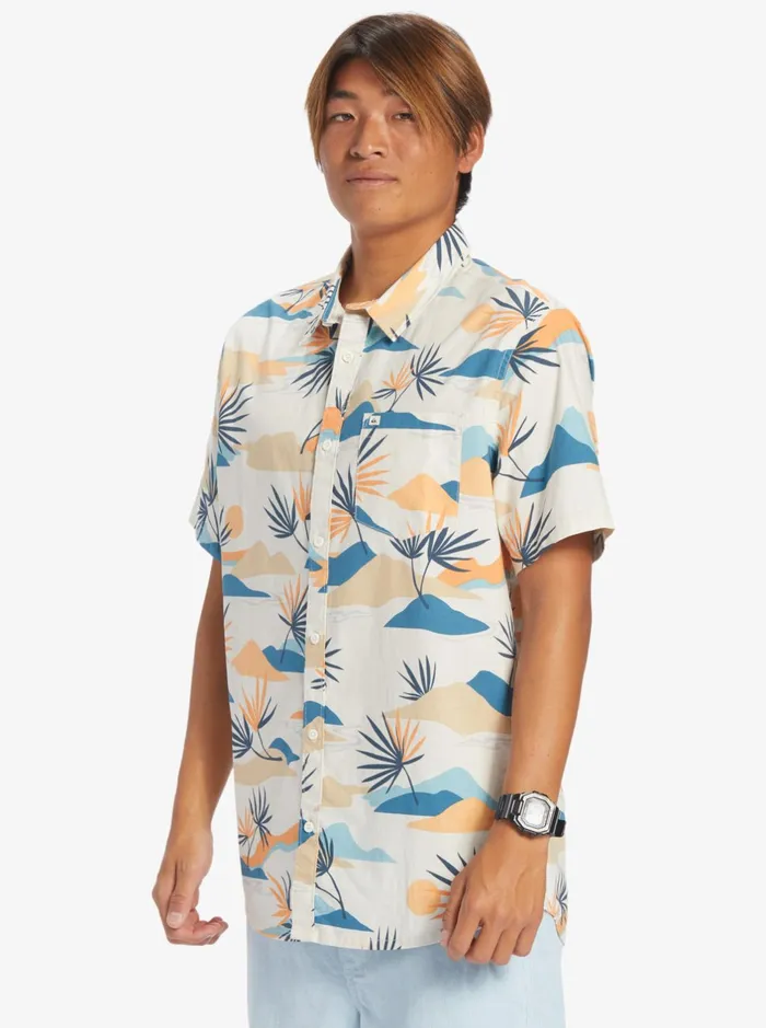 Shirts and Polos Men Quiksilver Slow Dazed Short Sleeve Shirt Birch Slow Daze Ss Shirts and Polos Men Quiksilver Slow Dazed Short Sleeve Shirt Birch Slow Daze Ss