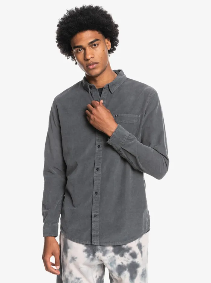 Shirts and Polos Men Quiksilver Smoke Trail Long Sleeve Shirt Iron Gate Shirts and Polos Men Quiksilver Smoke Trail Long Sleeve Shirt Iron Gate