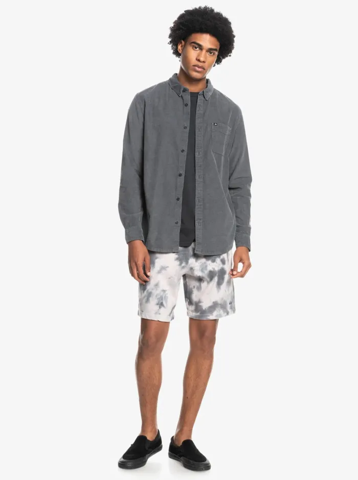 Shirts and Polos Men Quiksilver Smoke Trail Long Sleeve Shirt Iron Gate Shirts and Polos Men Quiksilver Smoke Trail Long Sleeve Shirt Iron Gate