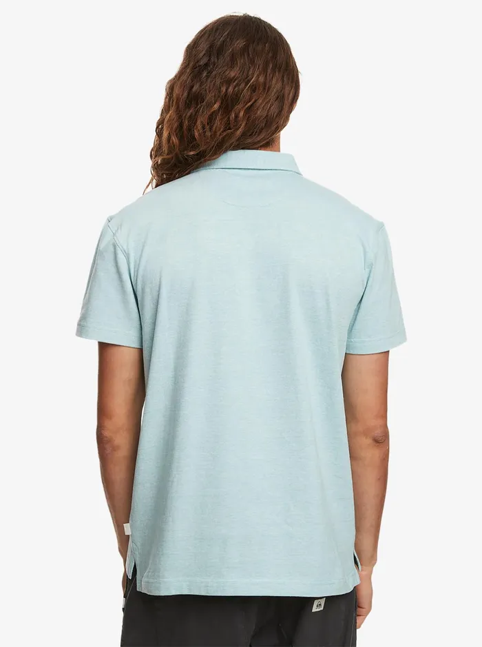 Shirts and Polos Men Quiksilver Sunset Cruise Short Sleeve Polo Shirt Cameo Blue Shirts and Polos Men Quiksilver Sunset Cruise Short Sleeve Polo Shirt Cameo Blue