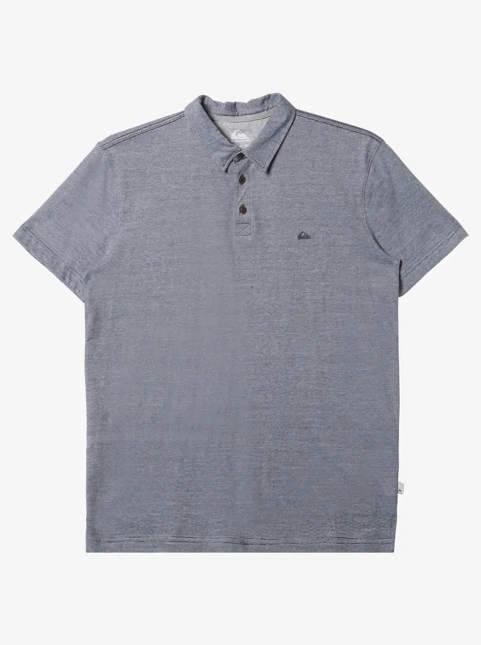 Shirts and Polos Men Quiksilver Sunset Cruise Short Sleeve Polo Shirt Parisian Night