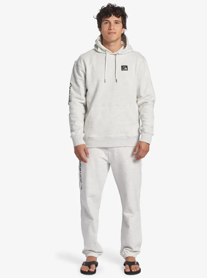 Shirts and Polos Men Quiksilver The Original Hoodie White Marble Heather Shirts and Polos Men Quiksilver The Original Hoodie White Marble Heather