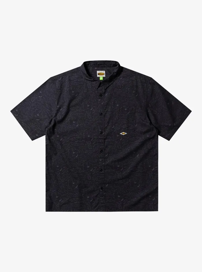 Shirts and Polos Men Quiksilver The Saturn Short Sleeve Shirt Tarmac Tribal Floral Shirts and Polos Men Quiksilver The Saturn Short Sleeve Shirt Tarmac Tribal Floral