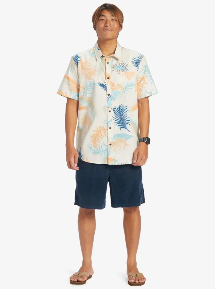Shirts and Polos Men Quiksilver Tropical Glitch Short Sleeve Shirt Birch Tropical Glitch Shirts and Polos Men Quiksilver Tropical Glitch Short Sleeve Shirt Birch Tropical Glitch