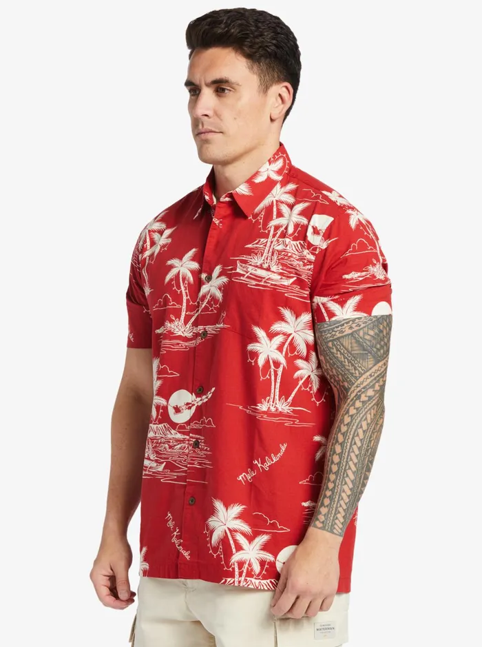 Shirts and Polos Men Quiksilver Waterman Ahi Holiday Woven Shirt Ahi Holiday Aura Orange Shirts and Polos Men Quiksilver Waterman Ahi Holiday Woven Shirt Ahi Holiday Aura Orange
