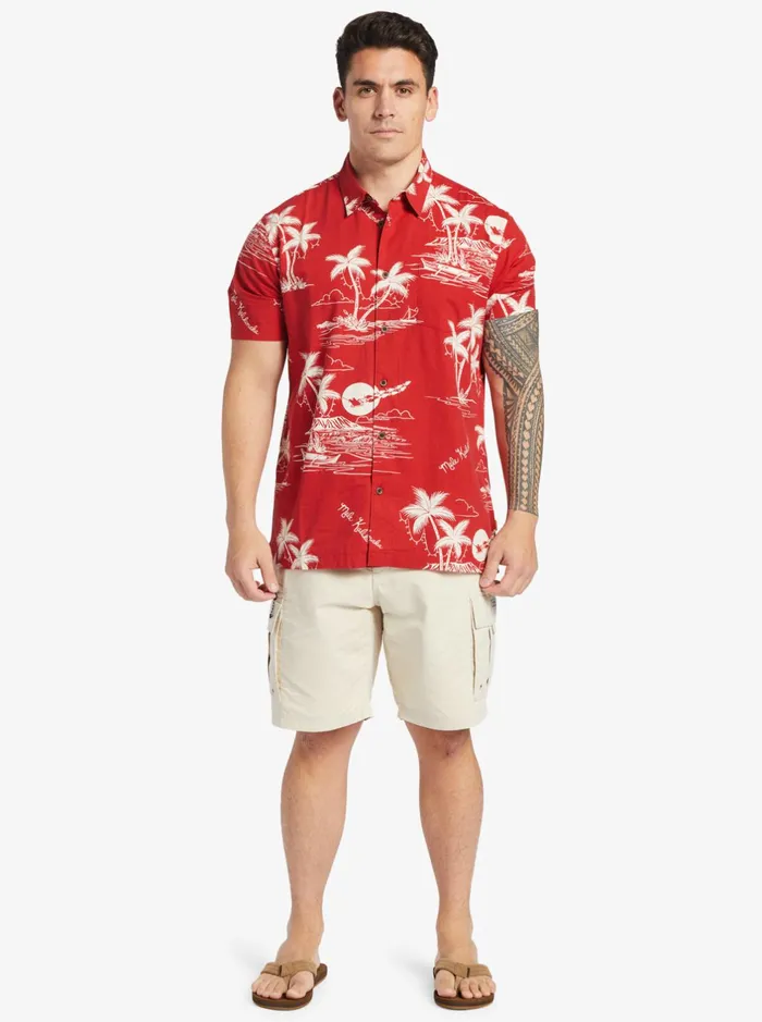 Shirts and Polos Men Quiksilver Waterman Ahi Holiday Woven Shirt Ahi Holiday Aura Orange Shirts and Polos Men Quiksilver Waterman Ahi Holiday Woven Shirt Ahi Holiday Aura Orange