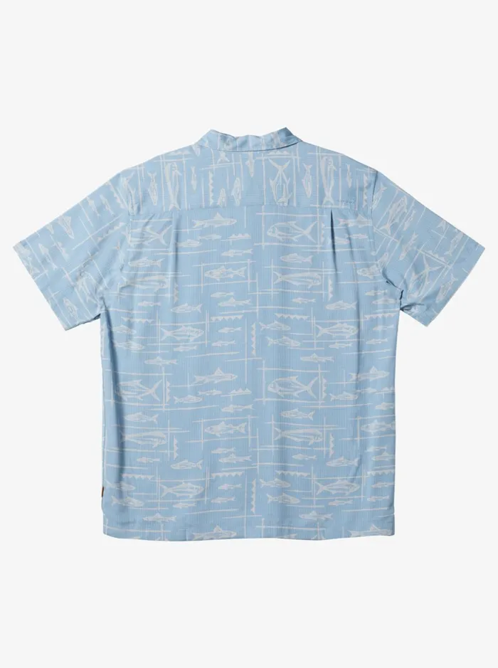 Shirts and Polos Men Quiksilver Waterman Bento Woven Shirt Bento Dusk Blue Shirts and Polos Men Quiksilver Waterman Bento Woven Shirt Bento Dusk Blue