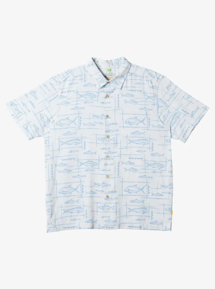 Shirts and Polos Men Quiksilver Waterman Bento Woven Shirt Bento White