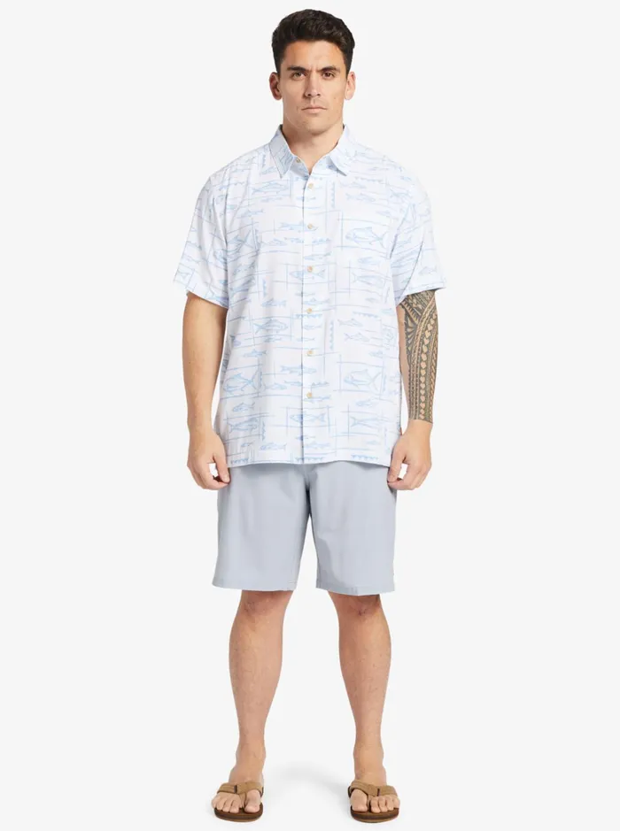 Shirts and Polos Men Quiksilver Waterman Bento Woven Shirt Bento White Shirts and Polos Men Quiksilver Waterman Bento Woven Shirt Bento White