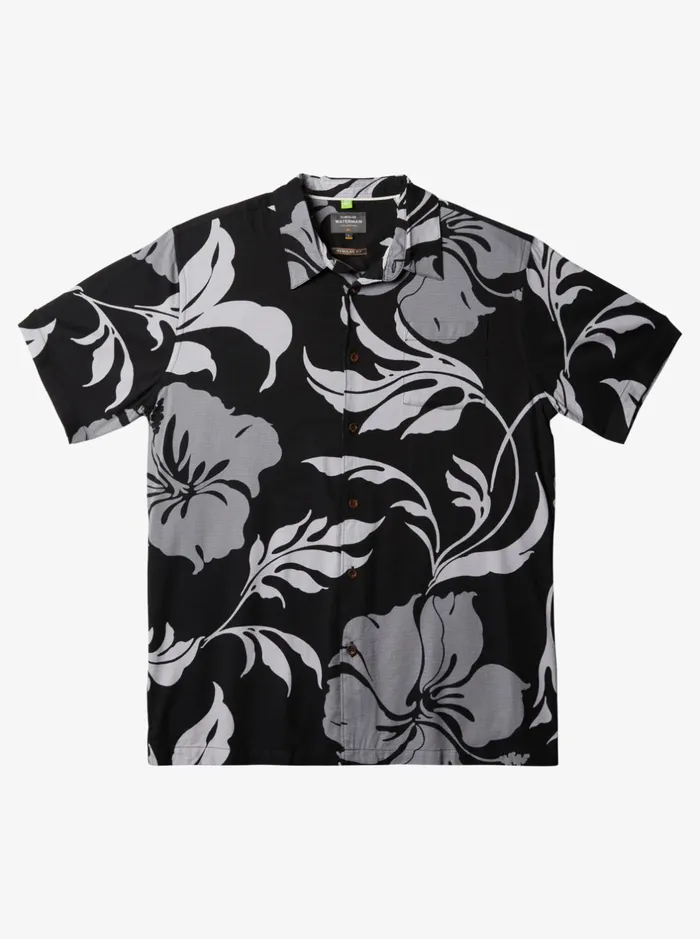 Shirts and Polos Men Quiksilver Waterman Big Charmer Short Sleeve Shirt Black Big Charmer Shirts and Polos Men Quiksilver Waterman Big Charmer Short Sleeve Shirt Black Big Charmer