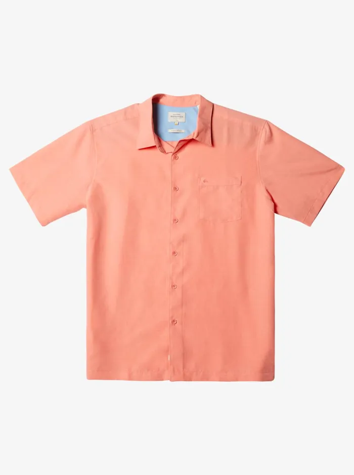 Shirts and Polos Men Quiksilver Waterman Centinela Premium AntiWrinkle Shirt Peached Pink Centinella Shirts and Polos Men Quiksilver Waterman Centinela Premium AntiWrinkle Shirt Peached Pink Centinella