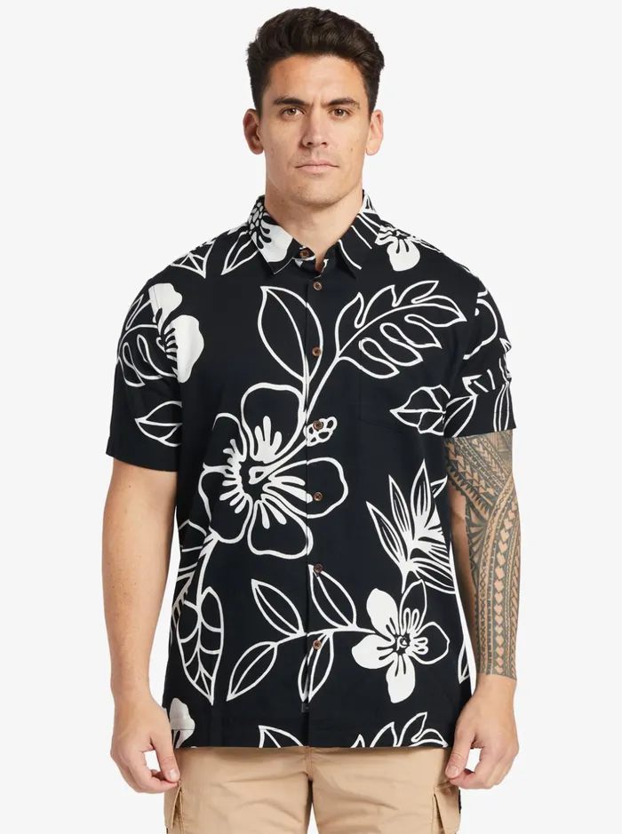 Shirts and Polos Men Quiksilver Waterman Cruise Town Woven Shirt Black Cruise Town Shirts and Polos Men Quiksilver Waterman Cruise Town Woven Shirt Black Cruise Town