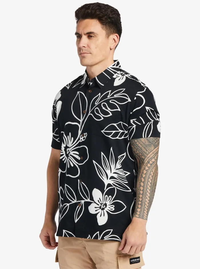 Shirts and Polos Men Quiksilver Waterman Cruise Town Woven Shirt Black Cruise Town Shirts and Polos Men Quiksilver Waterman Cruise Town Woven Shirt Black Cruise Town