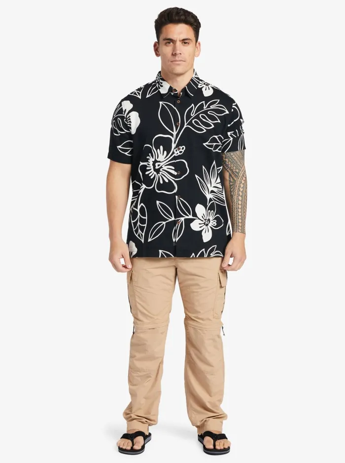 Shirts and Polos Men Quiksilver Waterman Cruise Town Woven Shirt Black Cruise Town Shirts and Polos Men Quiksilver Waterman Cruise Town Woven Shirt Black Cruise Town