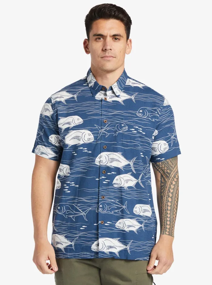 Shirts and Polos Men Quiksilver Waterman Dive Sites Woven Shirt Ensign Blue Dive Sites Shirts and Polos Men Quiksilver Waterman Dive Sites Woven Shirt Ensign Blue Dive Sites