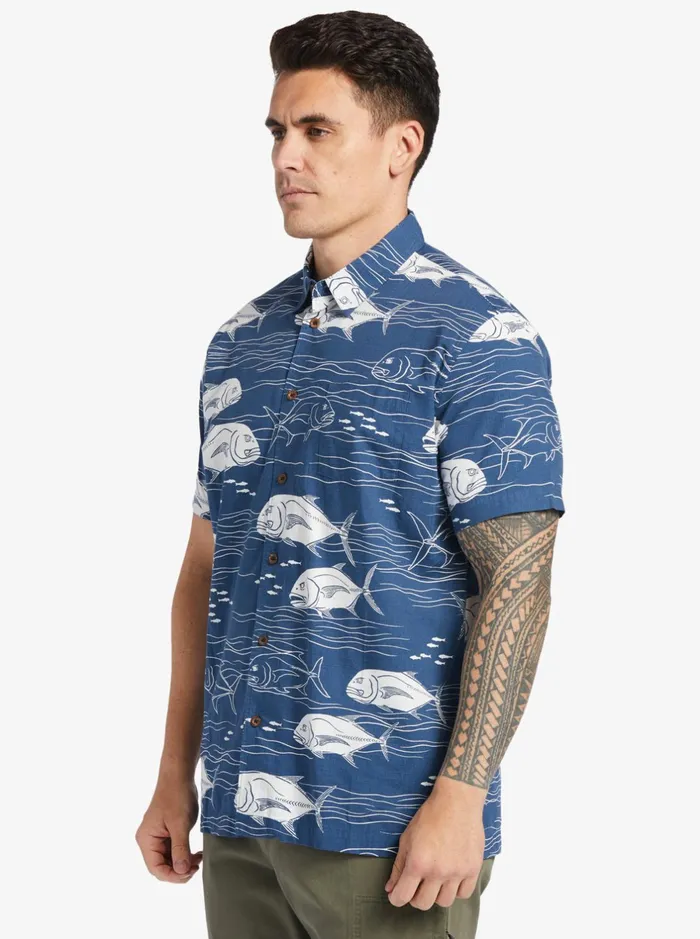 Shirts and Polos Men Quiksilver Waterman Dive Sites Woven Shirt Ensign Blue Dive Sites Shirts and Polos Men Quiksilver Waterman Dive Sites Woven Shirt Ensign Blue Dive Sites