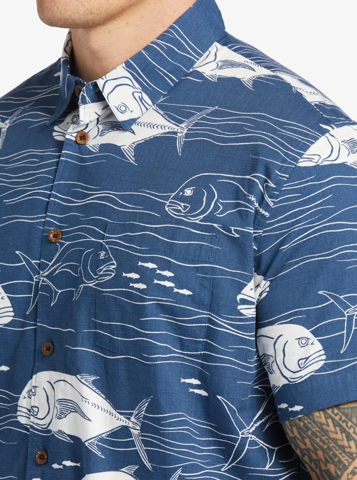 Shirts and Polos Men Quiksilver Waterman Dive Sites Woven Shirt Ensign Blue Dive Sites Shirts and Polos Men Quiksilver Waterman Dive Sites Woven Shirt Ensign Blue Dive Sites