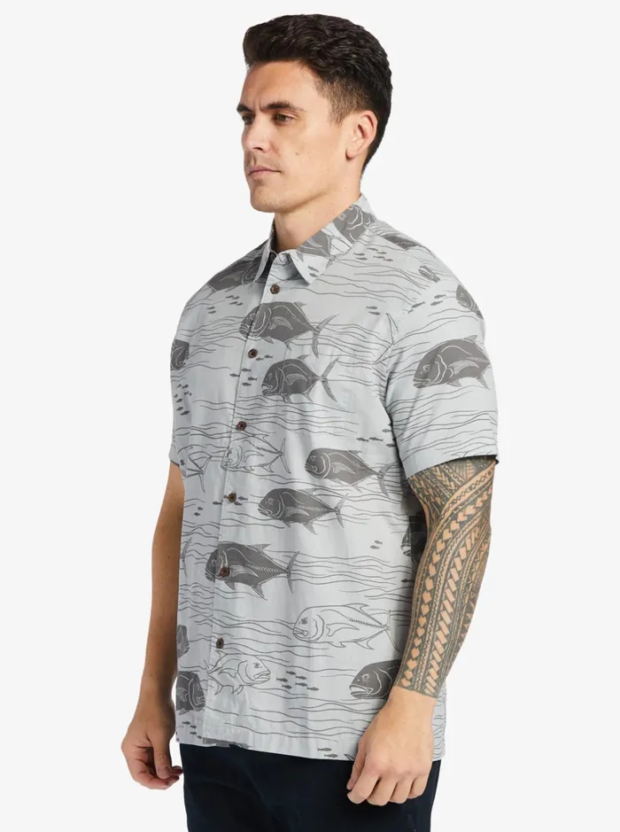 Shirts and Polos Men Quiksilver Waterman Dive Sites Woven Shirt Harbor Mist Dive Sites Shirts and Polos Men Quiksilver Waterman Dive Sites Woven Shirt Harbor Mist Dive Sites
