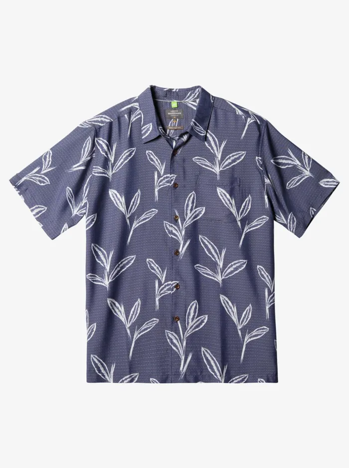 Shirts and Polos Men Quiksilver Waterman Ginger Stalks Short Sleeve Shirt Medieval Blue Ginger Stalks Shirts and Polos Men Quiksilver Waterman Ginger Stalks Short Sleeve Shirt Medieval Blue Ginger Stalks