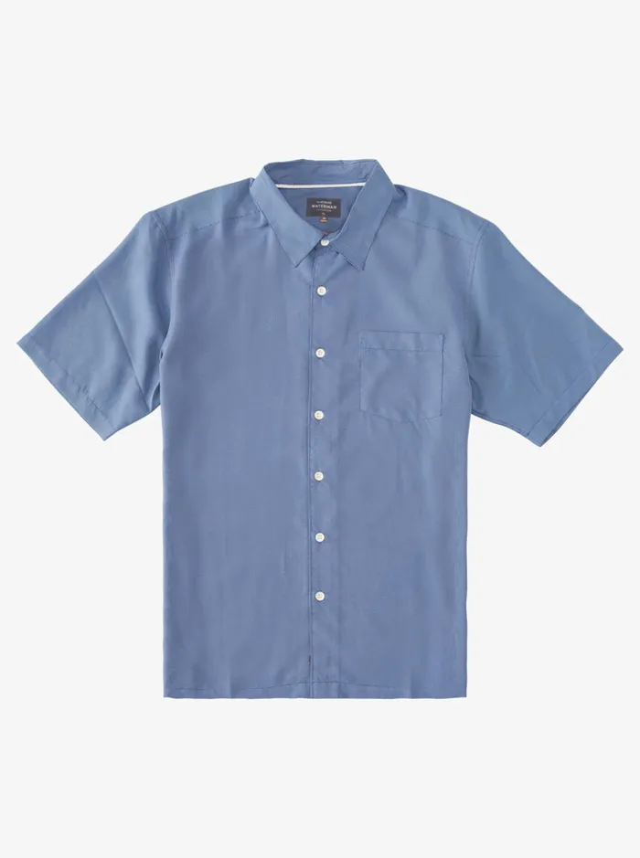 Shirts and Polos Men Quiksilver Waterman Kings Cliff Short Sleeve Shirt Ensign Blue Kings Cliff Shirts and Polos Men Quiksilver Waterman Kings Cliff Short Sleeve Shirt Ensign Blue Kings Cliff