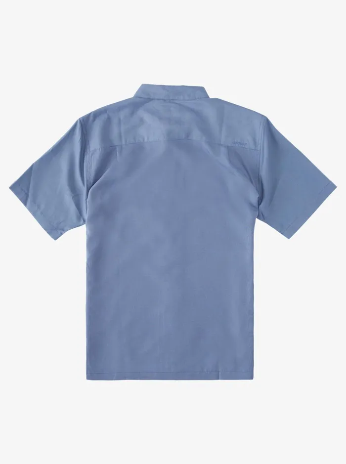 Shirts and Polos Men Quiksilver Waterman Kings Cliff Short Sleeve Shirt Ensign Blue Kings Cliff Shirts and Polos Men Quiksilver Waterman Kings Cliff Short Sleeve Shirt Ensign Blue Kings Cliff