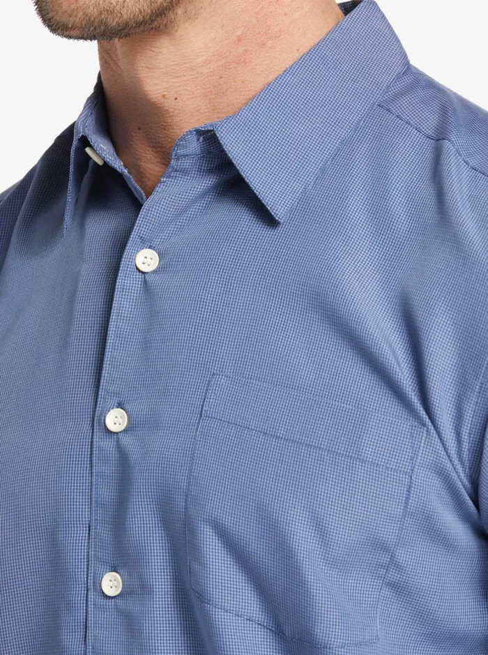 Shirts and Polos Men Quiksilver Waterman Kings Cliff Short Sleeve Shirt Ensign Blue Kings Cliff Shirts and Polos Men Quiksilver Waterman Kings Cliff Short Sleeve Shirt Ensign Blue Kings Cliff