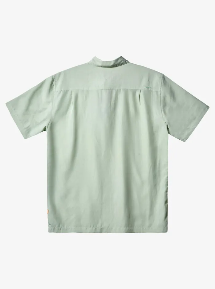 Shirts and Polos Men Quiksilver Waterman Kings Cliff Short Sleeve Shirt Subtle Green Kingscliff Shirts and Polos Men Quiksilver Waterman Kings Cliff Short Sleeve Shirt Subtle Green Kingscliff
