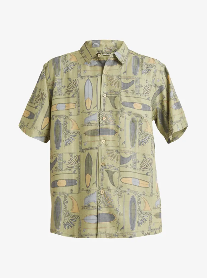 Shirts and Polos Men Quiksilver Waterman Long Boards Woven Shirt Tea Longboards Shirts and Polos Men Quiksilver Waterman Long Boards Woven Shirt Tea Longboards