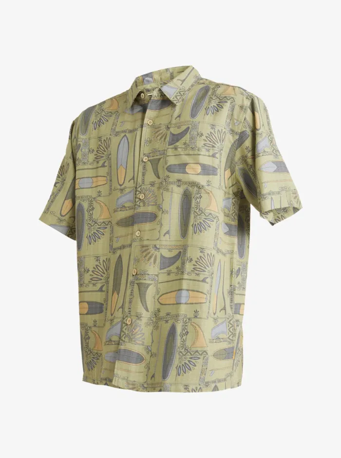 Shirts and Polos Men Quiksilver Waterman Long Boards Woven Shirt Tea Longboards Shirts and Polos Men Quiksilver Waterman Long Boards Woven Shirt Tea Longboards
