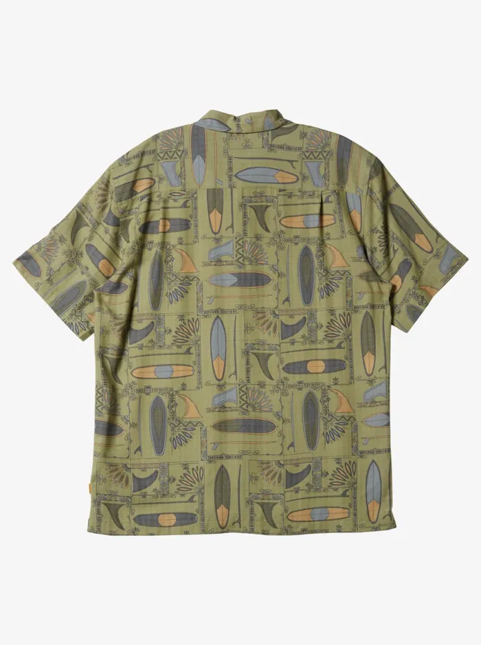 Shirts and Polos Men Quiksilver Waterman Long Boards Woven Shirt Tea Longboards Shirts and Polos Men Quiksilver Waterman Long Boards Woven Shirt Tea Longboards