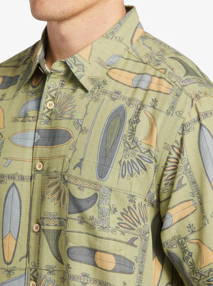 Shirts and Polos Men Quiksilver Waterman Long Boards Woven Shirt Tea Longboards Shirts and Polos Men Quiksilver Waterman Long Boards Woven Shirt Tea Longboards