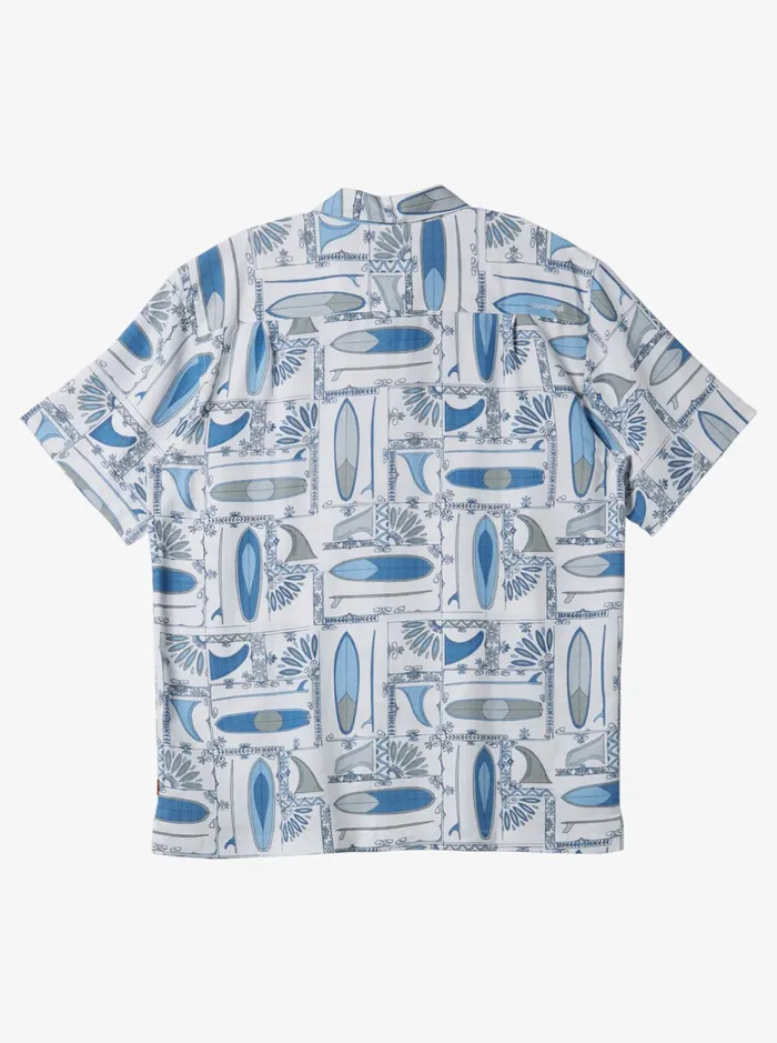 Shirts and Polos Men Quiksilver Waterman Long Boards Woven Shirt White Longboards Shirts and Polos Men Quiksilver Waterman Long Boards Woven Shirt White Longboards