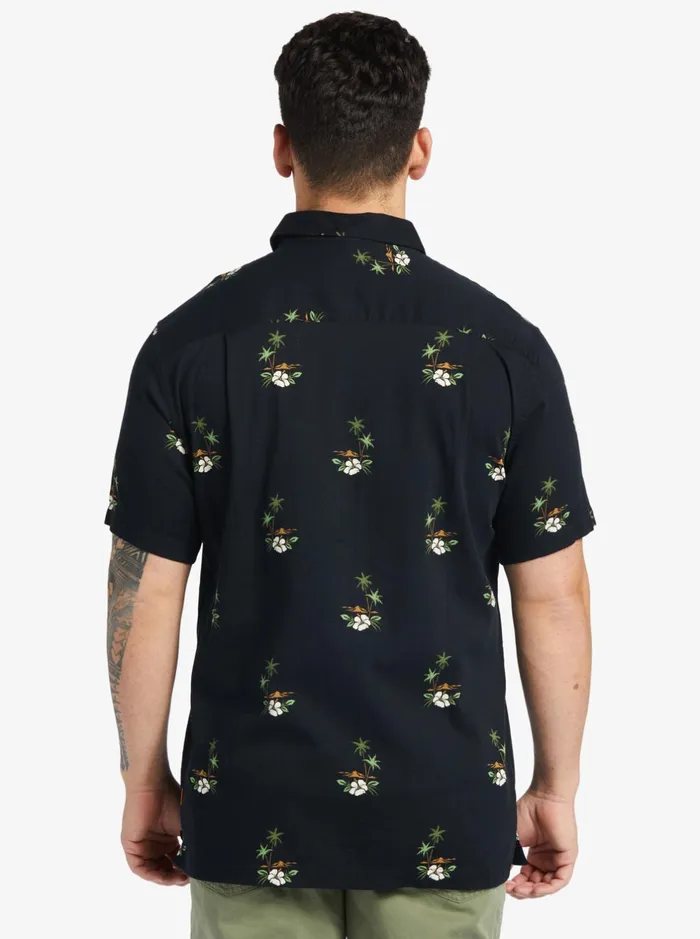Shirts and Polos Men Quiksilver Waterman Micronesia Woven Shirt Micronesia Dusk Black Shirts and Polos Men Quiksilver Waterman Micronesia Woven Shirt Micronesia Dusk Black
