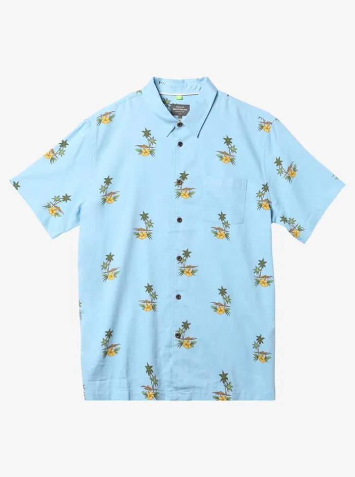 Shirts and Polos Men Quiksilver Waterman Micronesia Woven Shirt Micronesia Dusk Blue Shirts and Polos Men Quiksilver Waterman Micronesia Woven Shirt Micronesia Dusk Blue