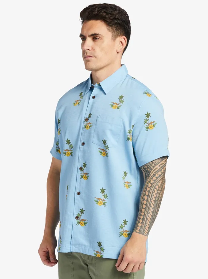 Shirts and Polos Men Quiksilver Waterman Micronesia Woven Shirt Micronesia Dusk Blue Shirts and Polos Men Quiksilver Waterman Micronesia Woven Shirt Micronesia Dusk Blue