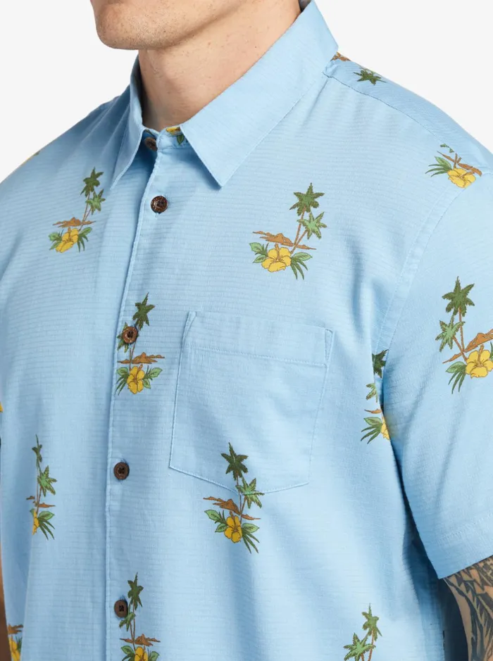 Shirts and Polos Men Quiksilver Waterman Micronesia Woven Shirt Micronesia Dusk Blue Shirts and Polos Men Quiksilver Waterman Micronesia Woven Shirt Micronesia Dusk Blue
