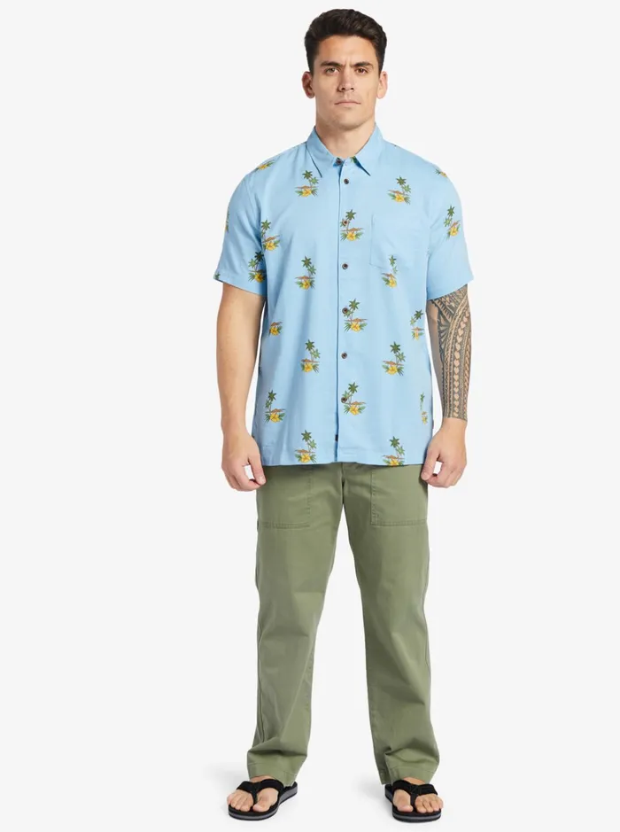 Shirts and Polos Men Quiksilver Waterman Micronesia Woven Shirt Micronesia Dusk Blue Shirts and Polos Men Quiksilver Waterman Micronesia Woven Shirt Micronesia Dusk Blue