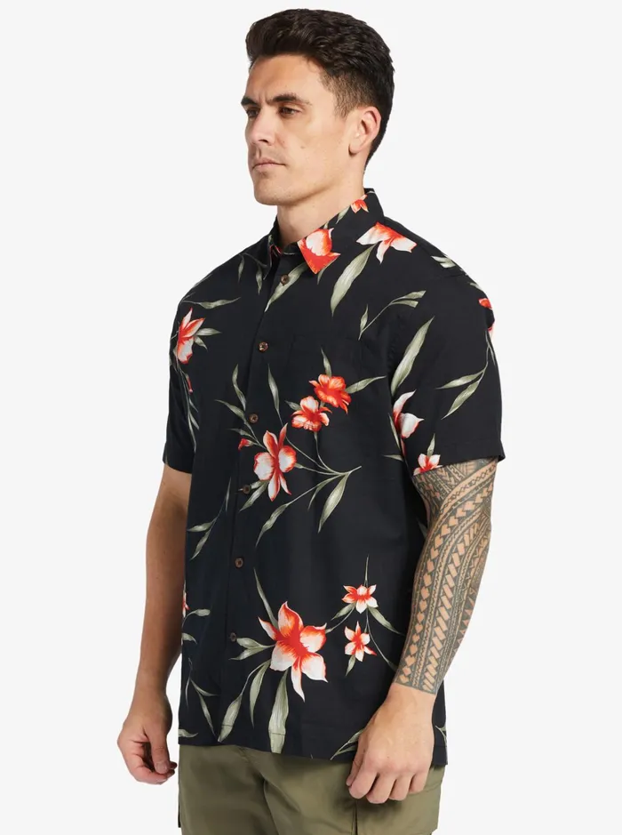 Shirts and Polos Men Quiksilver Waterman Night Bloomer Woven Shirt Black Night Bloomer Shirts and Polos Men Quiksilver Waterman Night Bloomer Woven Shirt Black Night Bloomer