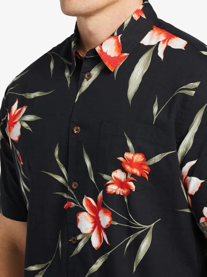 Shirts and Polos Men Quiksilver Waterman Night Bloomer Woven Shirt Black Night Bloomer Shirts and Polos Men Quiksilver Waterman Night Bloomer Woven Shirt Black Night Bloomer