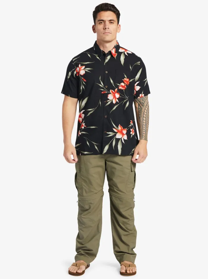 Shirts and Polos Men Quiksilver Waterman Night Bloomer Woven Shirt Black Night Bloomer Shirts and Polos Men Quiksilver Waterman Night Bloomer Woven Shirt Black Night Bloomer