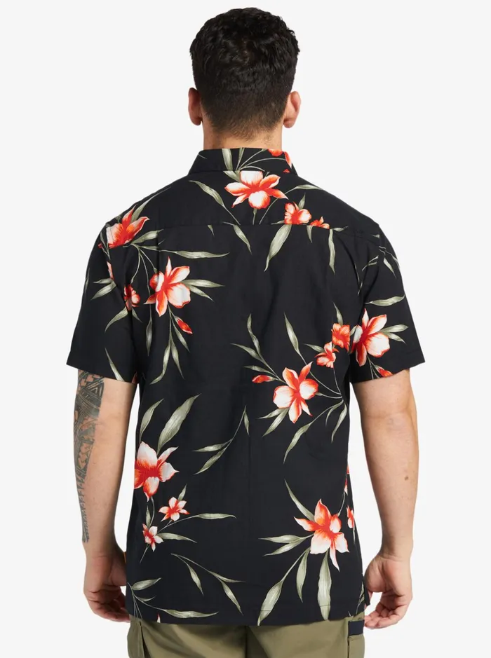Shirts and Polos Men Quiksilver Waterman Night Bloomer Woven Shirt Black Night Bloomer Shirts and Polos Men Quiksilver Waterman Night Bloomer Woven Shirt Black Night Bloomer