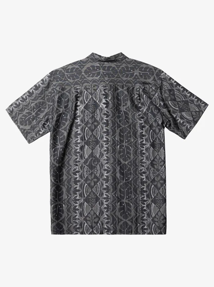 Shirts and Polos Men Quiksilver Waterman Paradise Day Short Sleeve Shirt Black Paradise Bay Shirts and Polos Men Quiksilver Waterman Paradise Day Short Sleeve Shirt Black Paradise Bay